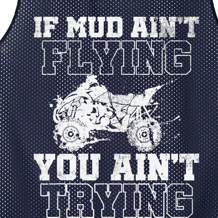 ATV Quad Four Wheeler Gear Mudding Gift Mud Aint Flying Mesh Reversible Basketball Jersey Tank