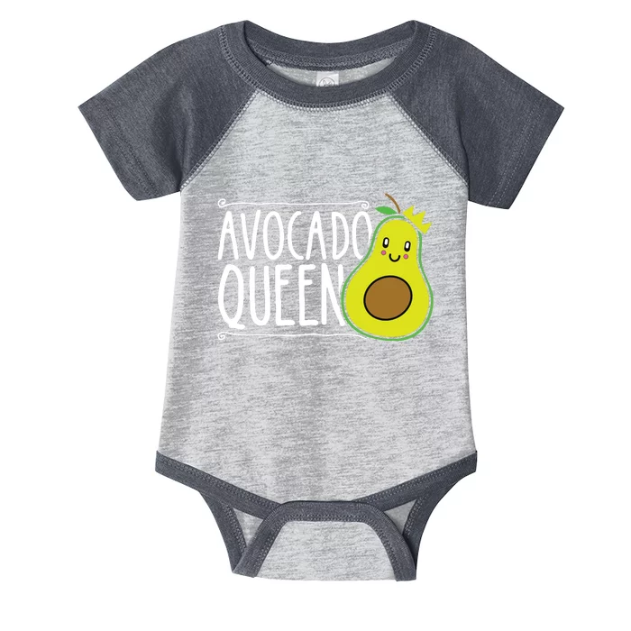 Avocado Queen Funny Avocado Lover Women Girl Avocado Infant Baby Jersey Bodysuit