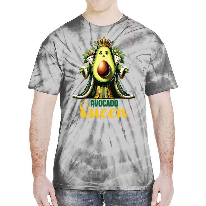 Avocado Queen Funny Vegan For Girl Women Cool Avocados Tie-Dye T-Shirt