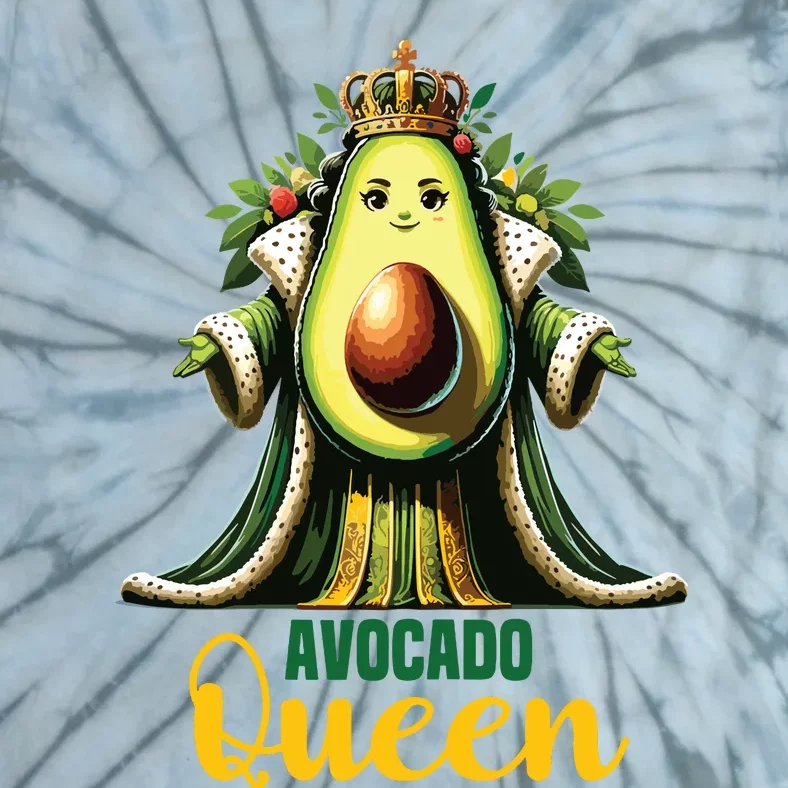 Avocado Queen Funny Vegan For Girl Women Cool Avocados Tie-Dye T-Shirt