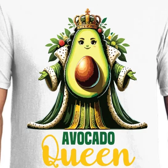 Avocado Queen Funny Vegan For Girl Women Cool Avocados Pajama Set