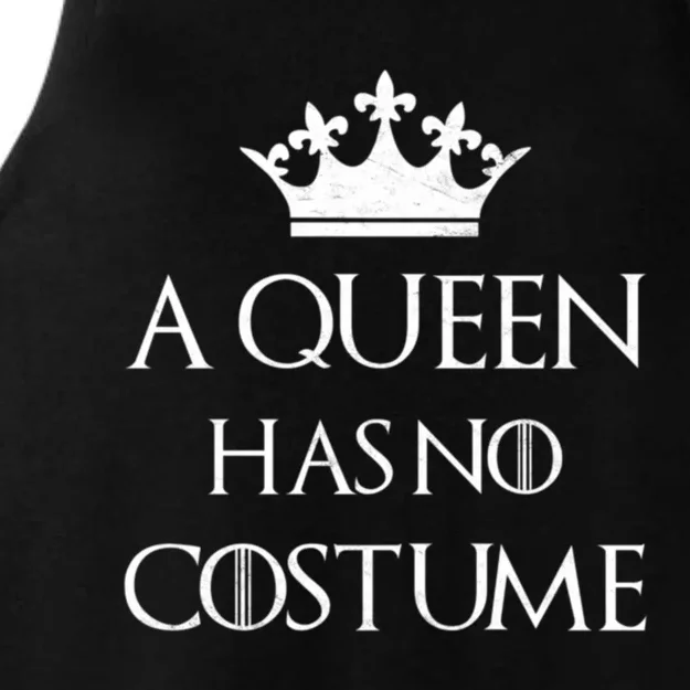 A Queen Has No Costume Funny Purim Queen Esther Costume Ladies Tri-Blend Wicking Tank