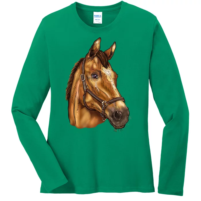 American Quarter Horse Ladies Long Sleeve Shirt