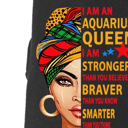 Aquarius queen I am stronger birthday gift Aquarius zodiac Doggie 3-End Fleece Hoodie