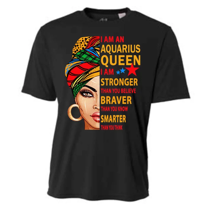 Aquarius queen I am stronger birthday gift Aquarius zodiac Cooling Performance Crew T-Shirt