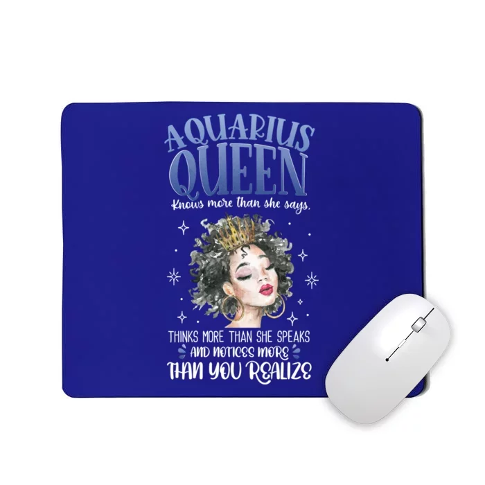 Aquarius Queen Knows More Than She Says Gift Mousepad