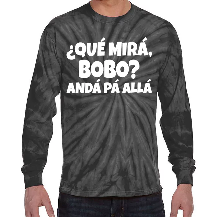 Argentina Qué Miras Bobo Qué Mira Bobo Tie-Dye Long Sleeve Shirt