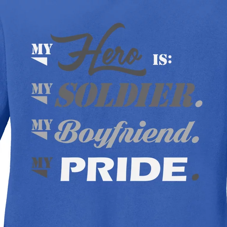 Army Quotes Military Proud Army Friend Friend Cool Gift Ladies Long Sleeve Shirt