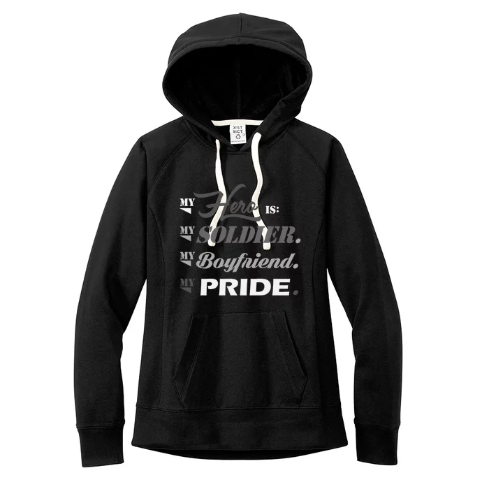 Army Quotes Military Proud Army Friend Friend Gift Women's Fleece Hoodie