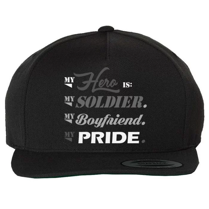 Army Quotes Military Proud Army Friend Friend Gift Wool Snapback Cap