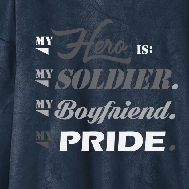 Army Quotes Military Proud Army Friend Friend Gift Hooded Wearable Blanket