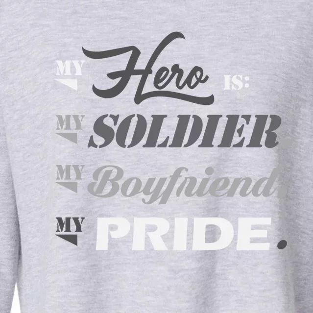 Army Quotes Military Proud Army Friend Friend Gift Cropped Pullover Crew