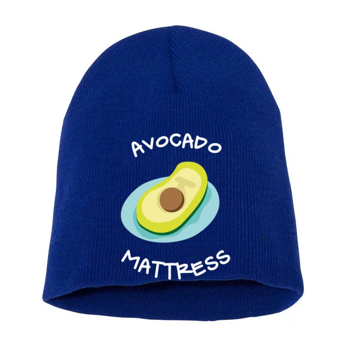 Avocado Queen Mattress Swim Funny Pool Floa Cute Gift Short Acrylic Beanie