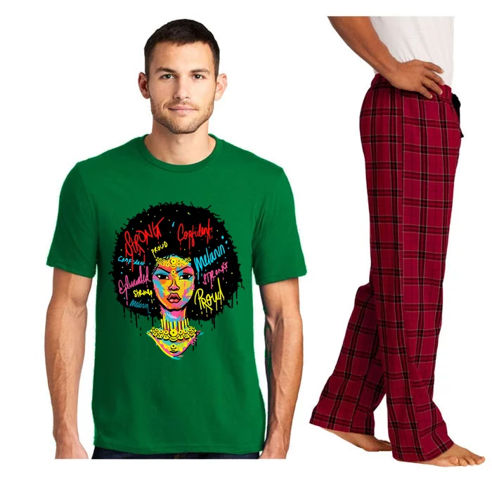 African Queen Strong Black History Month Proud Funny Gift Pajama Set