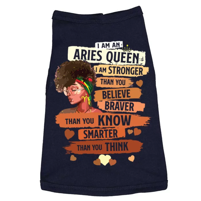 Aries Queen Sweet As Candy Birthday Gift For Black Women Doggie Tank