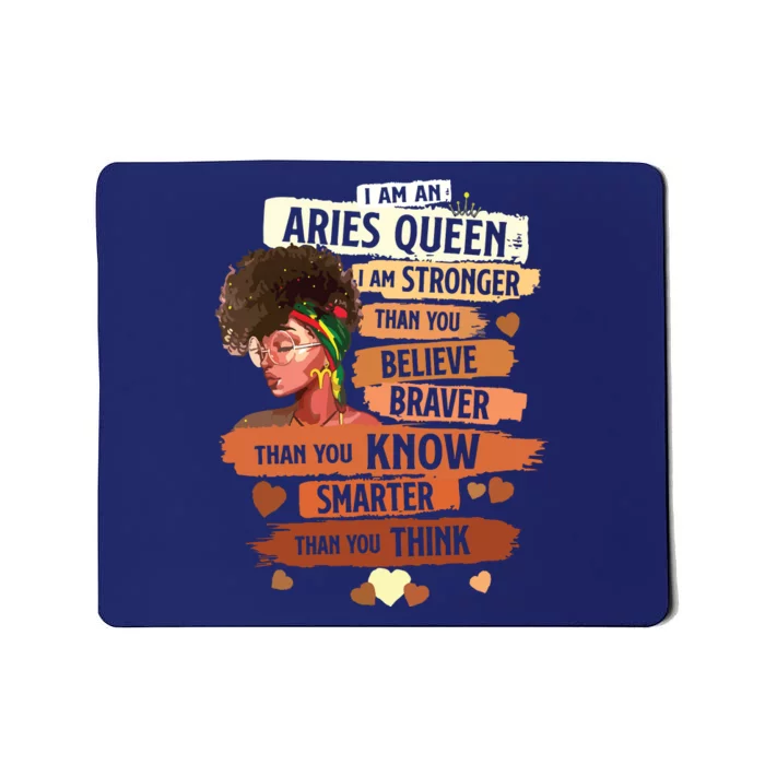 Aries Queen Sweet As Candy Birthday Gift For Black Women Mousepad