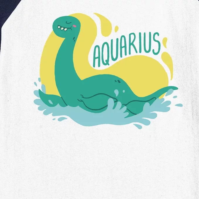 Aquarius Dinosaur Baseball Sleeve Shirt