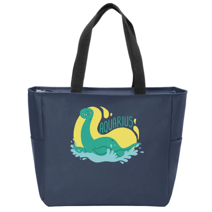 Aquarius Dinosaur Zip Tote Bag