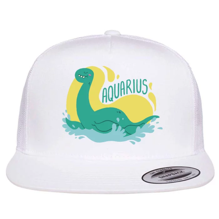 Aquarius Dinosaur Flat Bill Trucker Hat