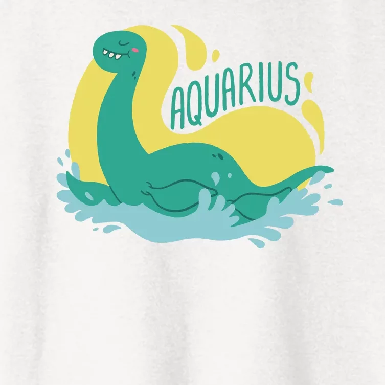 Aquarius Dinosaur Women's Crop Top Tee