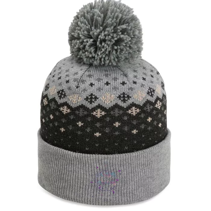 Aquarius Floral Zodiac The Baniff Cuffed Pom Beanie