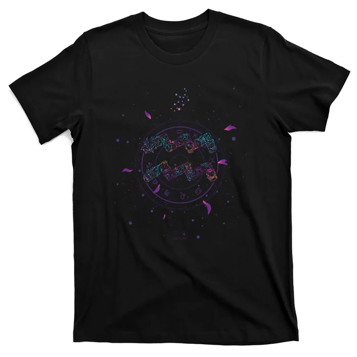 Aquarius Floral Zodiac T-Shirt