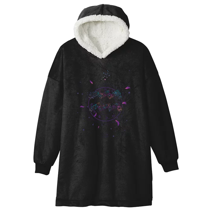 Aquarius Floral Zodiac Hooded Wearable Blanket