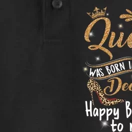 A Queen Was Born In December Happy Birthday To Me Leopard Dry Zone Grid Performance Polo