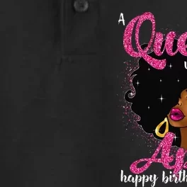 A Queen Was Born In April Birthday Afro Wo Dry Zone Grid Performance Polo