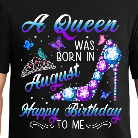 A queen was born in August Cute Birthday Gift Pajama Set