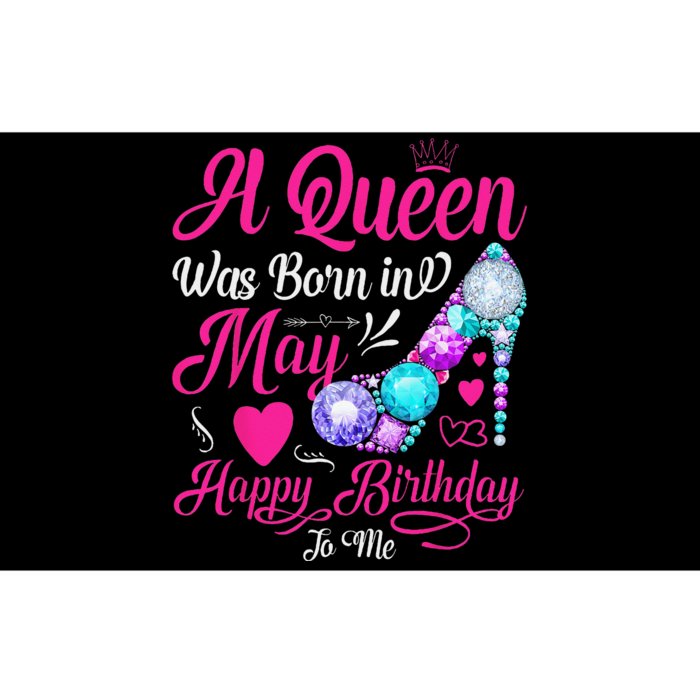 A Queen Was Born In May Birthday Costume Bumper Sticker