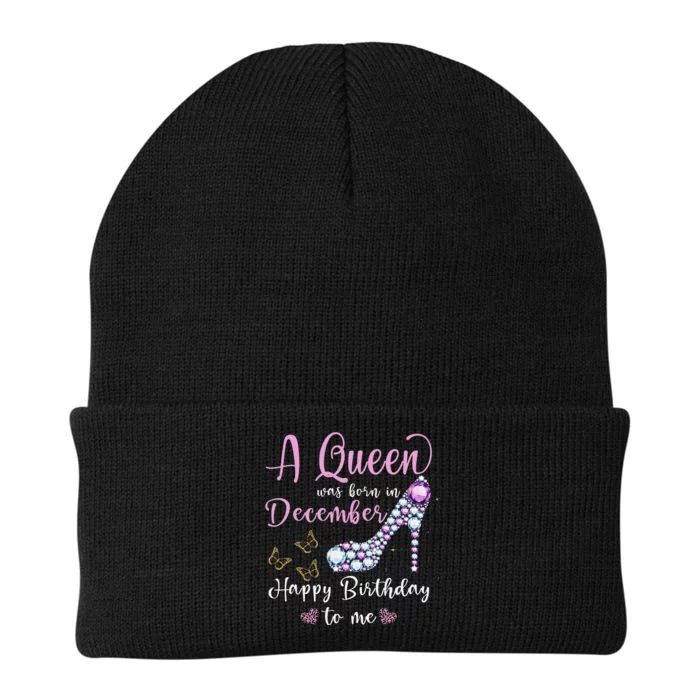 A Queen Was Born in December Wo Birthday Knit Cap Winter Beanie