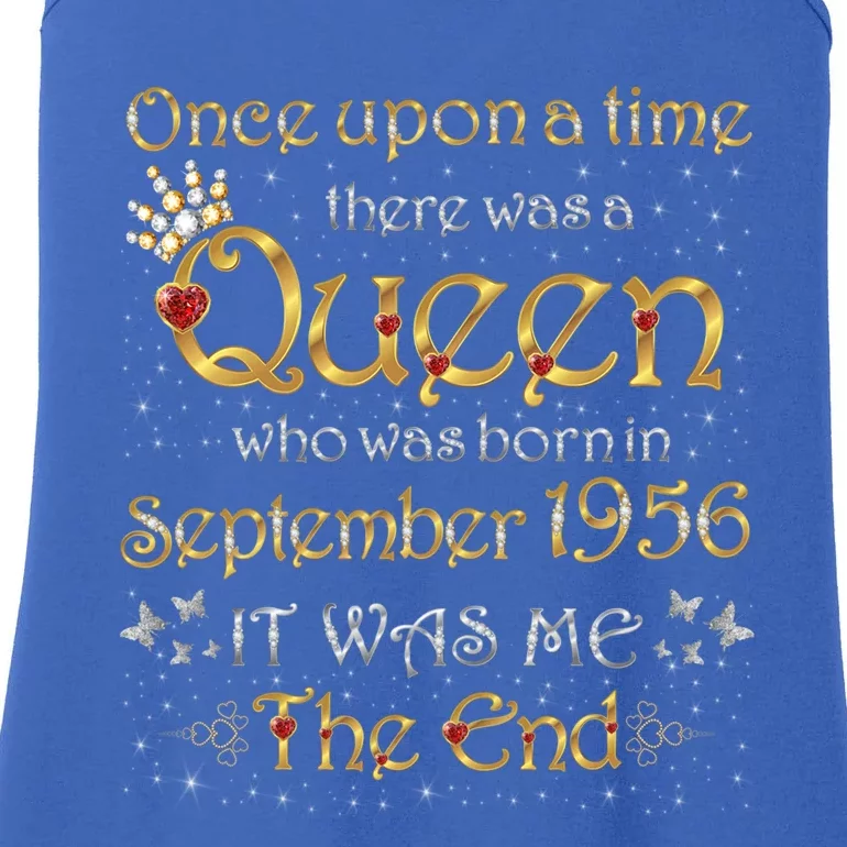 A Queen Was Born In September 1956 Gift Ladies Essential Tank