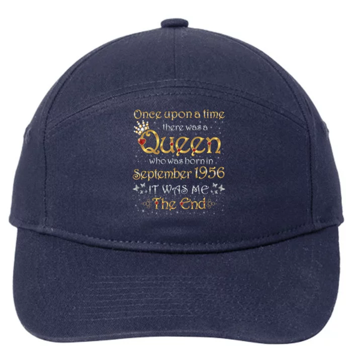 A Queen Was Born In September 1956 Gift 7-Panel Snapback Hat