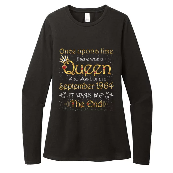 A Queen Was Born In September 1964 Great Gift Womens CVC Long Sleeve Shirt