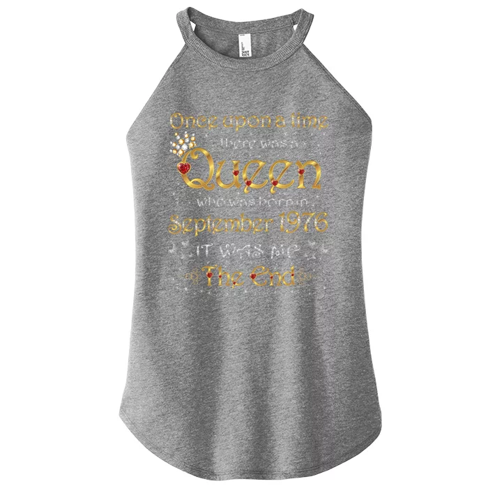 A Queen Was Born In September 1976 Gift Women’s Perfect Tri Rocker Tank