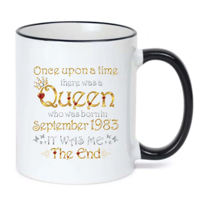 A Queen Was Born In September 1983 Gift Black Color Changing Mug