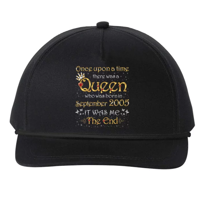 A Queen Was Born In September 2005 Funny Gift Snapback Five-Panel Rope Hat