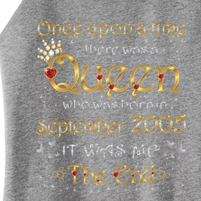 A Queen Was Born In September 2005 Funny Gift Women’s Perfect Tri Rocker Tank