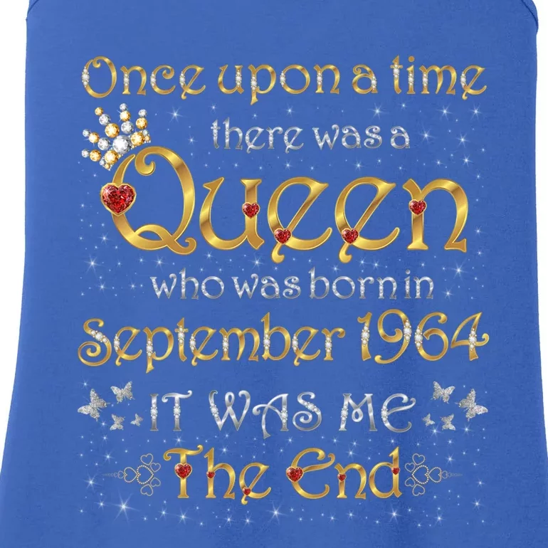 A Queen Was Born In September 1964 Funny Gift Ladies Essential Tank