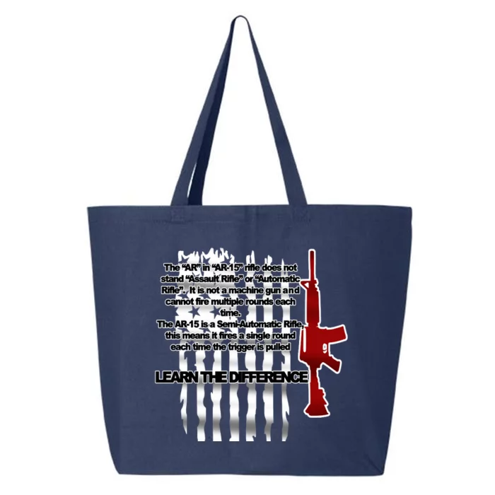 AR15 Not AN Assault Rifle Guns Quote 25L Jumbo Tote