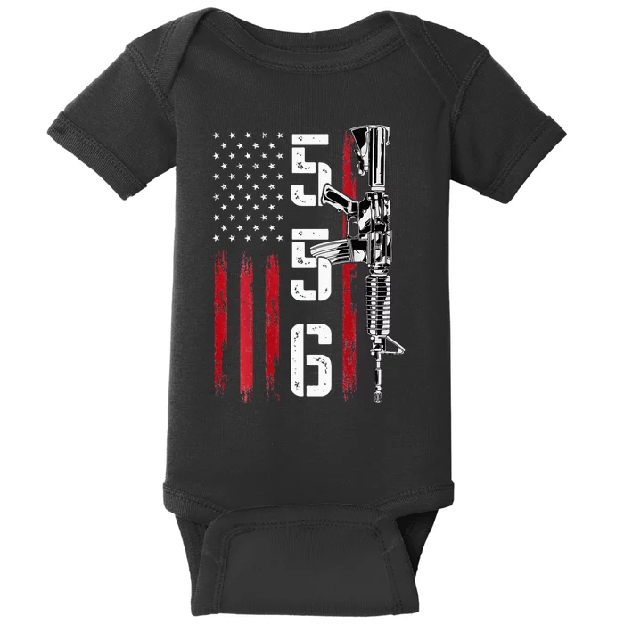 Ar15 Rifle 2nd Amendment 556 Ar15 Gifts Baby Bodysuit