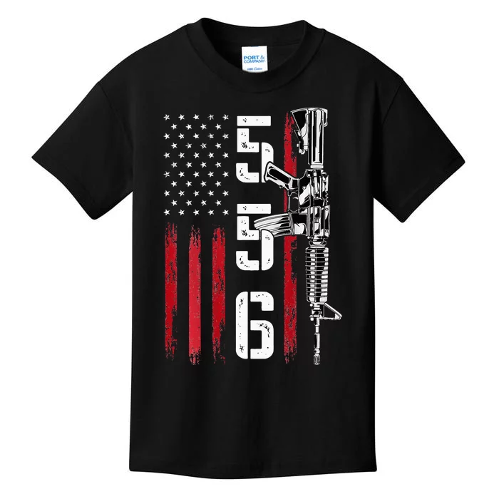 Ar15 Rifle 2nd Amendment 556 Ar15 Gifts Kids T-Shirt