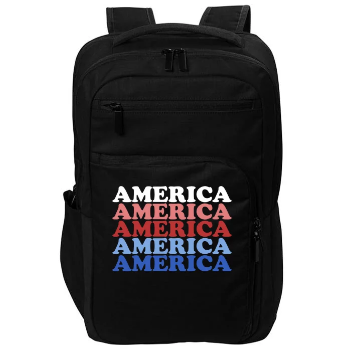 America Retro 4th Of July Impact Tech Backpack