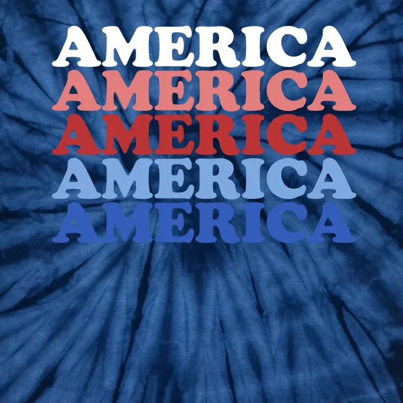 America Retro 4th Of July Tie-Dye T-Shirt