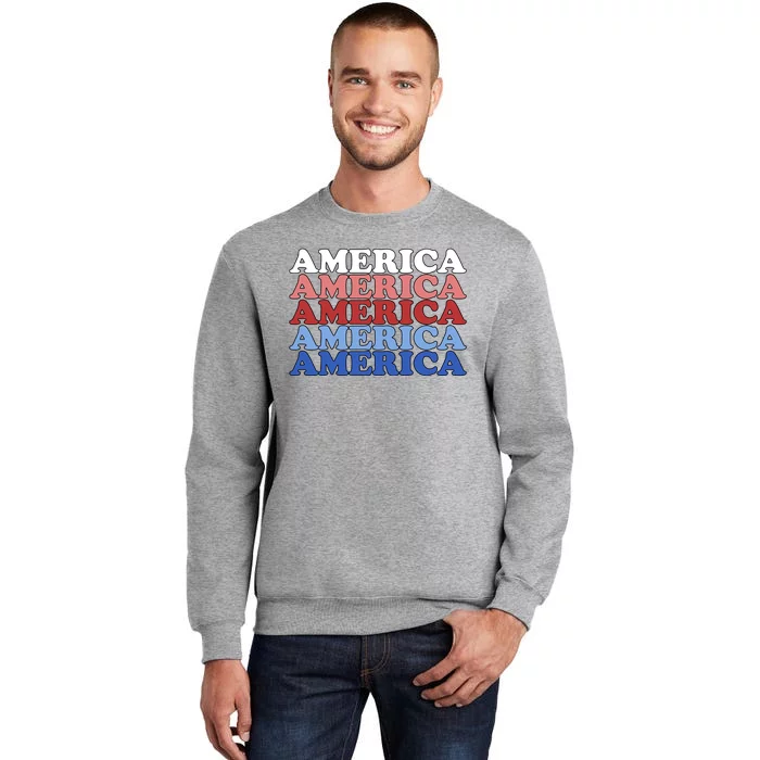 America Retro 4th Of July Sweatshirt