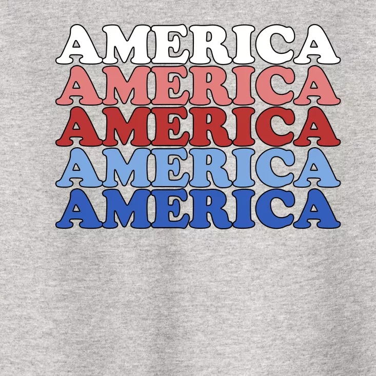 America Retro 4th Of July Toddler T-Shirt