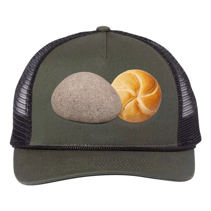 A Rock And A Roll ItS A Rock And A Roll Pictogram Retro Rope Trucker Hat Cap