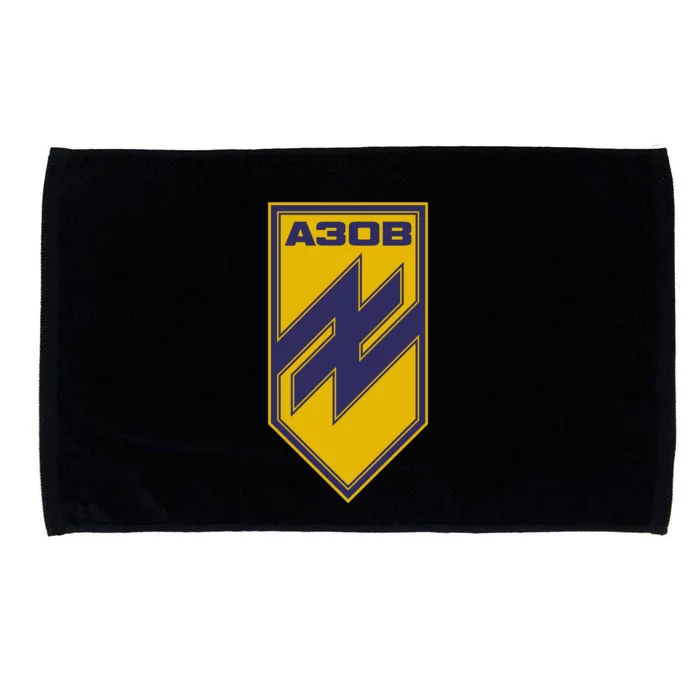 Azov Regiment A30B Azov Battalion Ukraine Microfiber Hand Towel