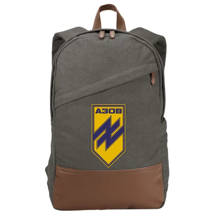 Azov Regiment A30B Azov Battalion Ukraine Cotton Canvas Backpack